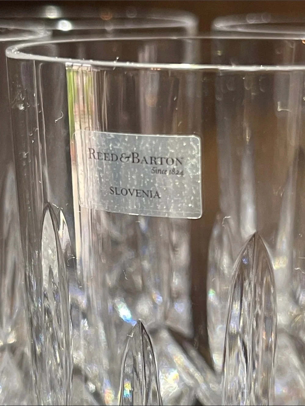 New unused Reed Barton 5.25” highball glasses (4)